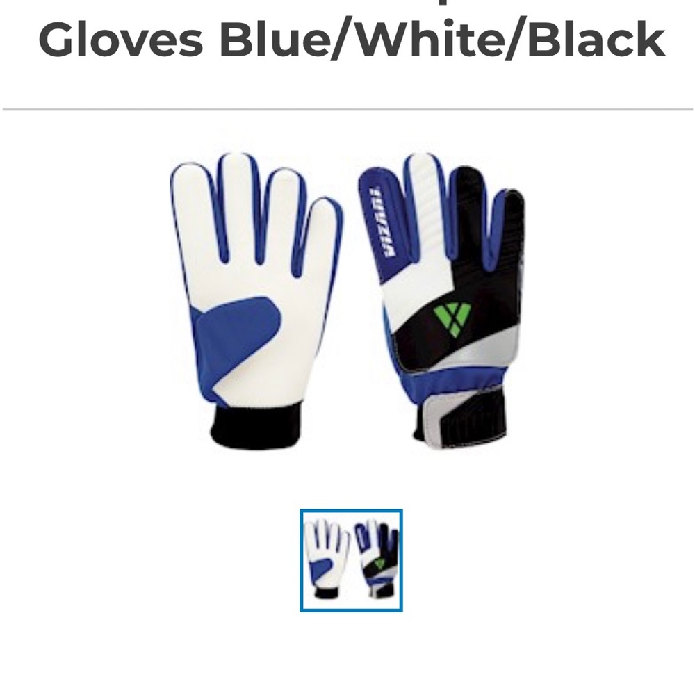 New w/o tags Vizari junior goalie keeper gloves.